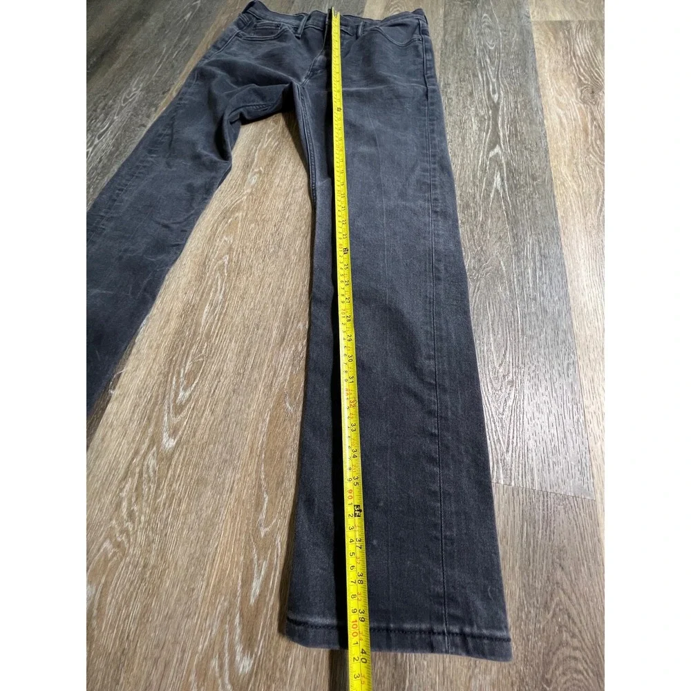 Levi's 513 Slim Straight Jeans Mens 32x32 Black Faded Denim Pants